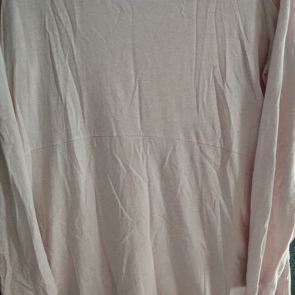 Elegant Light Pink Long Sleeve Top - Picture 3 of 7